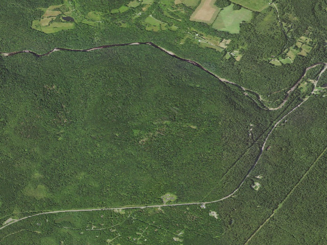 Aerial image of Loyalsock State Forest roadside campsite 030
