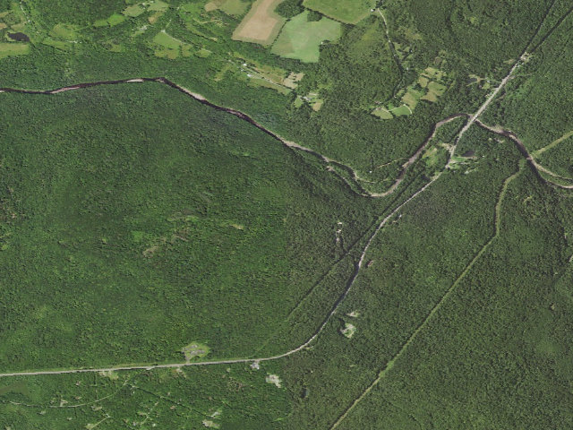 Aerial image of Loyalsock State Forest roadside campsite 031