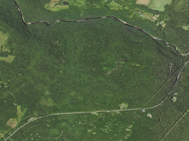 Aerial image of Loyalsock State Forest roadside campsite 040