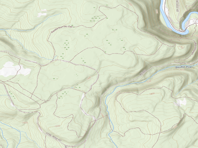 USGS topographic map of Loyalsock State Forest roadside campsite 815