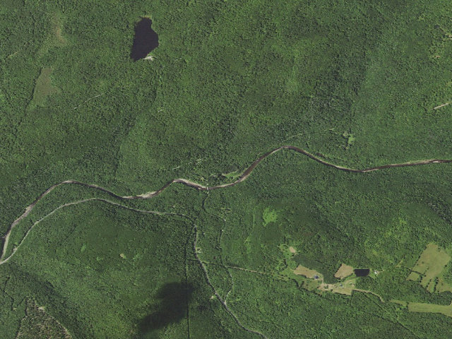 Aerial image of Loyalsock State Forest roadside campsite 963 (Jakersville CCC Camp)