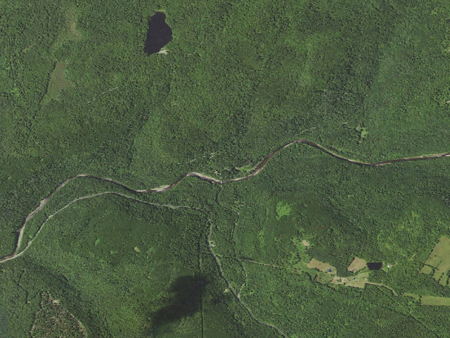 Aerial image of Loyalsock State Forest roadside campsite 990
