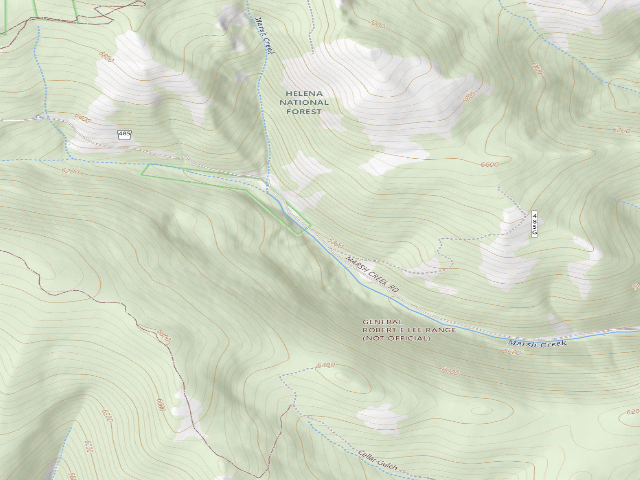 USGS topographic map of Lrd Marsh Ck 004
