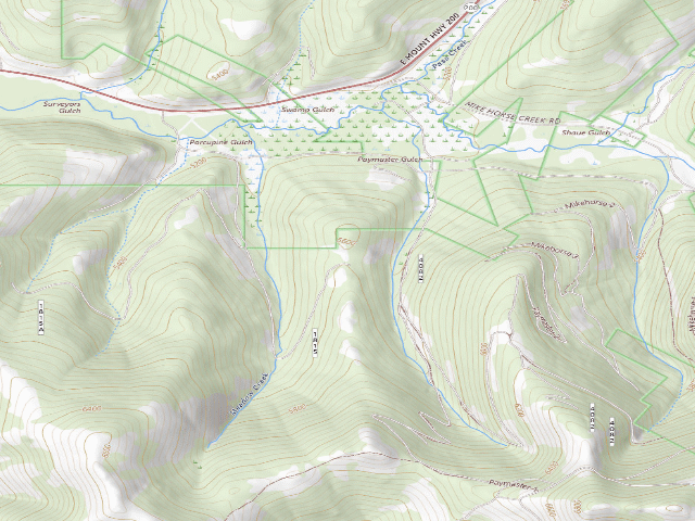 USGS topographic map of Lrd Meadow Ck 001