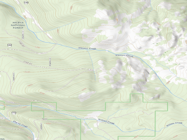 USGS topographic map of Lrd Wasson Ck 001