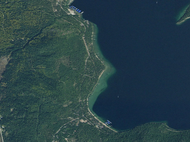 Aerial image of Luby Bay
