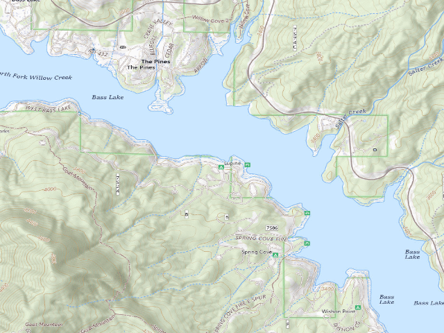 USGS topographic map of Lupine
