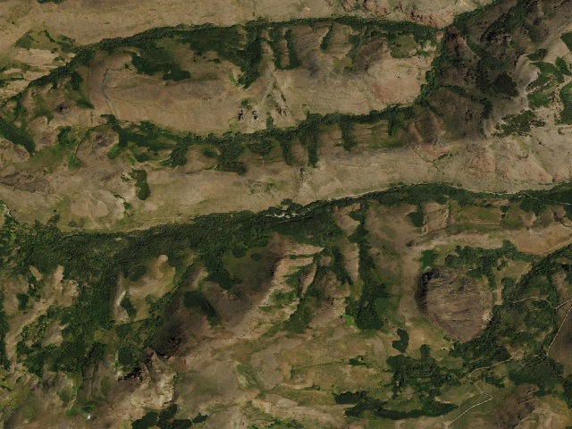 Aerial image of Lye Creek Campground