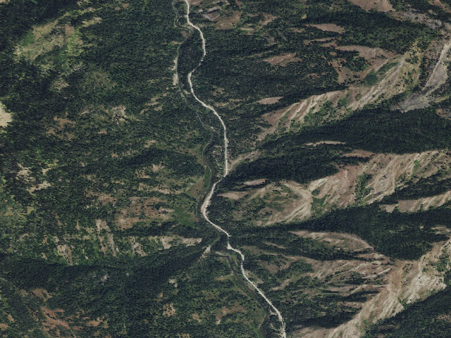 Aerial image of Lynx Creek Campground