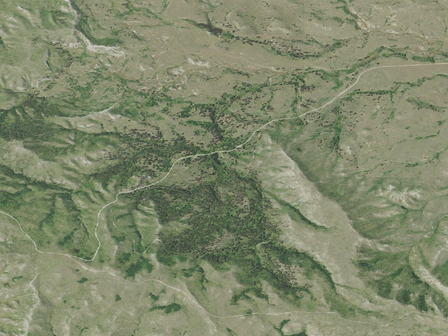 Aerial image of Maclary Ranger Station
