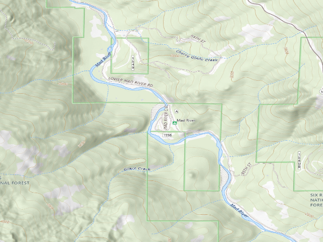 USGS topographic map of Mad River