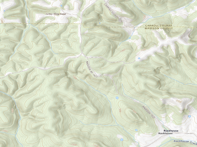 USGS topographic map of Madison County Camping Area #23