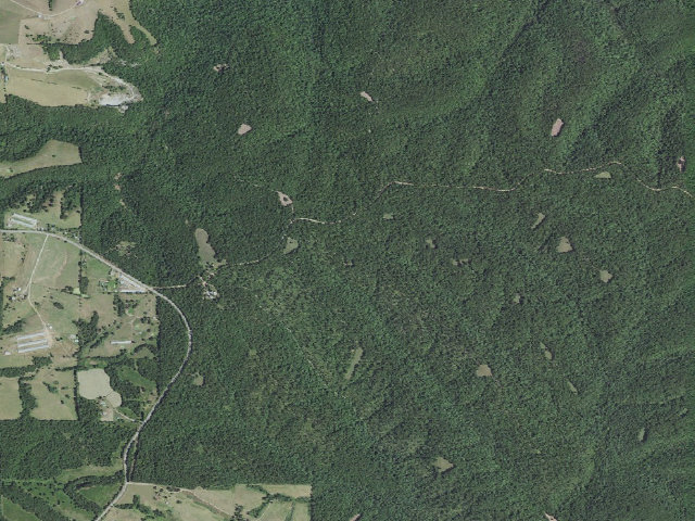 Aerial image of Madison County Camping Area #5