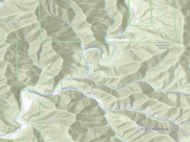 USGS topographic map of Madrone Cg-F
