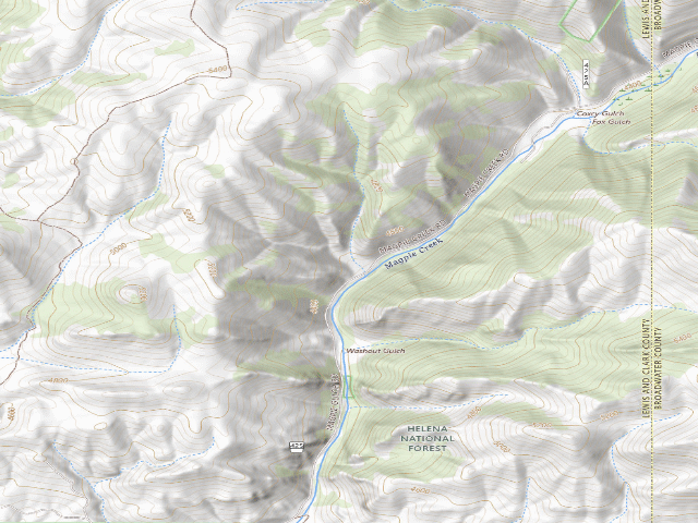 USGS topographic map of Magpie01
