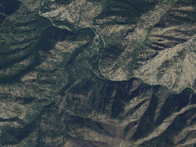 Aerial image of Magruder Crossing Campground