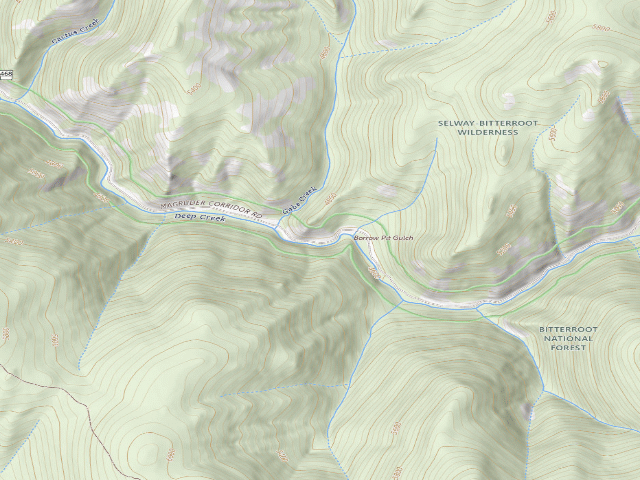 USGS topographic map of Magruder