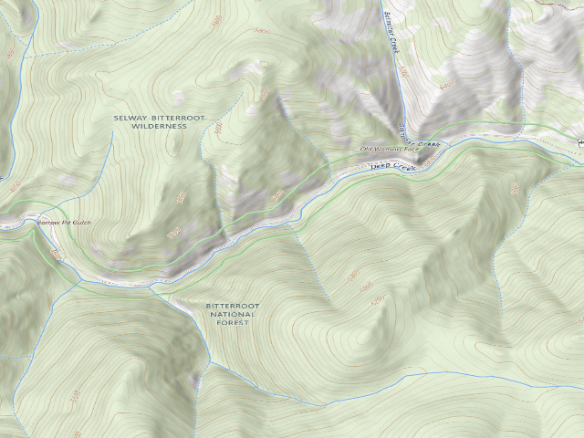 USGS topographic map of Magruder