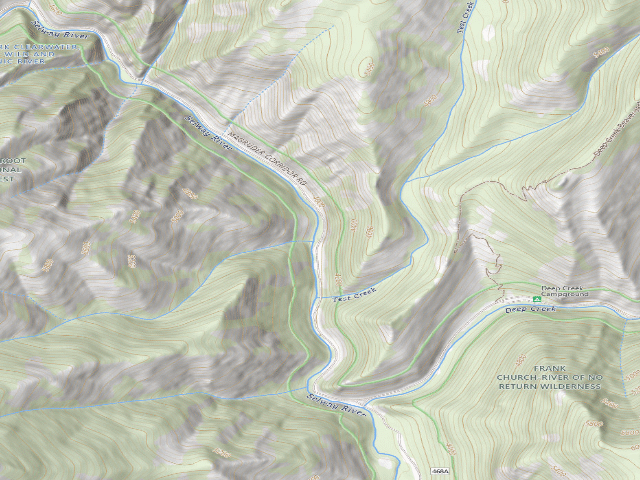USGS topographic map of Magruder