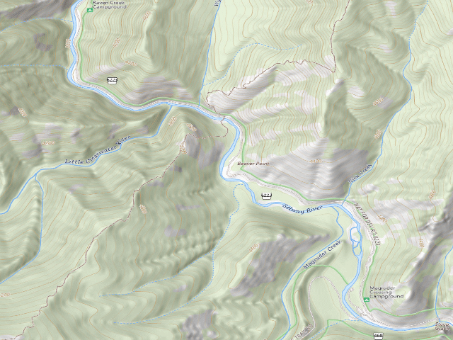 USGS topographic map of Magruder