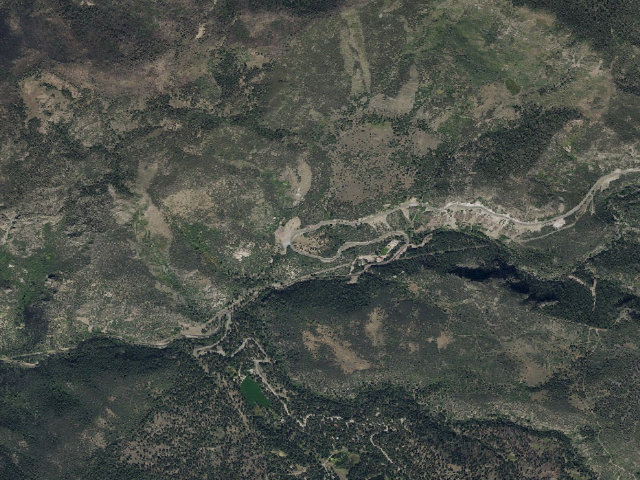 Aerial image of Mahogany Cove Rec Site