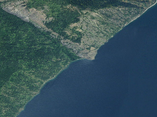 Aerial image of Maiden Rock