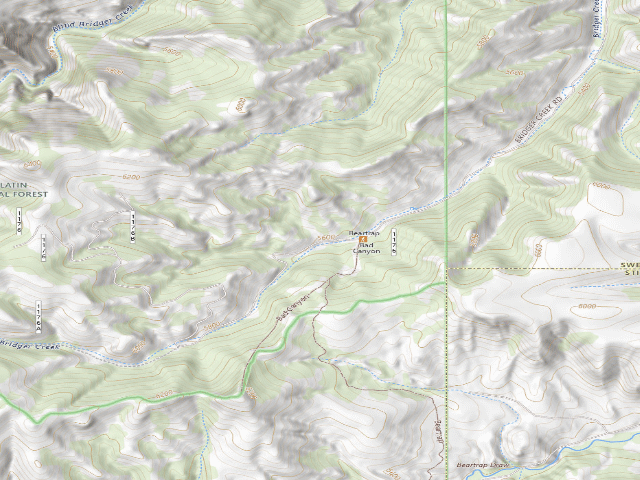 USGS topographic map of Mainbridger-002