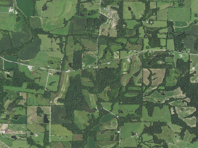 Aerial image of Maintz Wildlife Preserve
