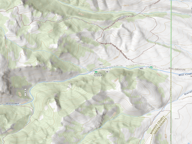 USGS topographic map of Malad Summit
