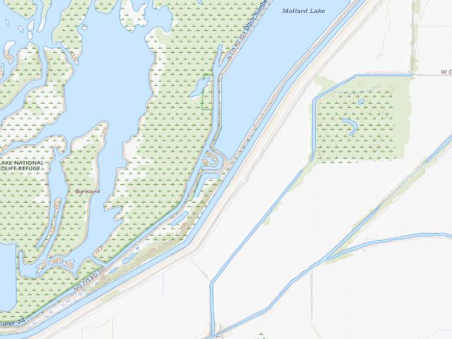 USGS topographic map of Mallard Lake Camping Area