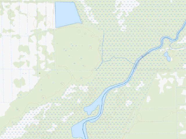 USGS topographic map of Mallow Point Camp (River Lakes Conservation Area)