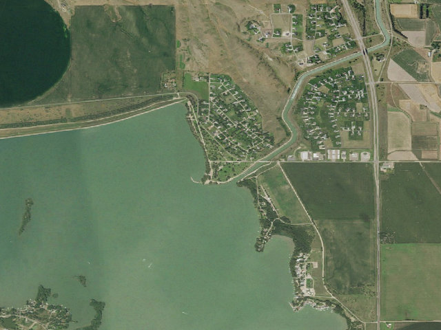 Aerial image of Maloney Reservoir SRA