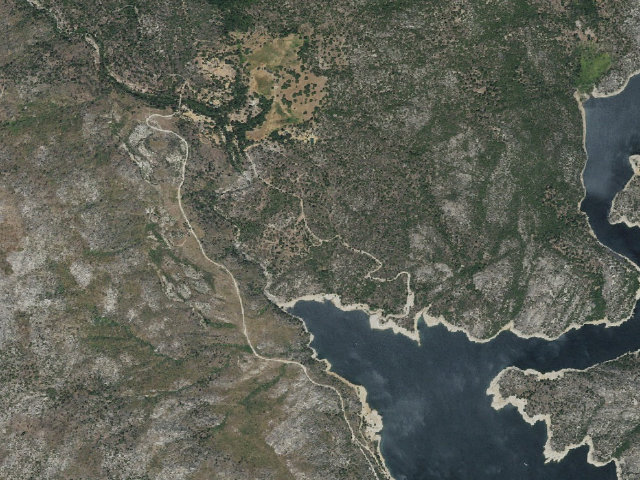 Aerial image of Mammoth Pool