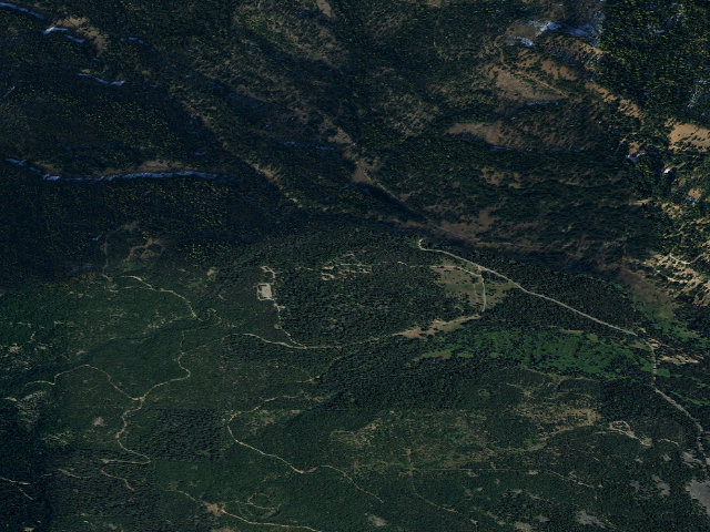 Aerial image of Manastash Lake Campground