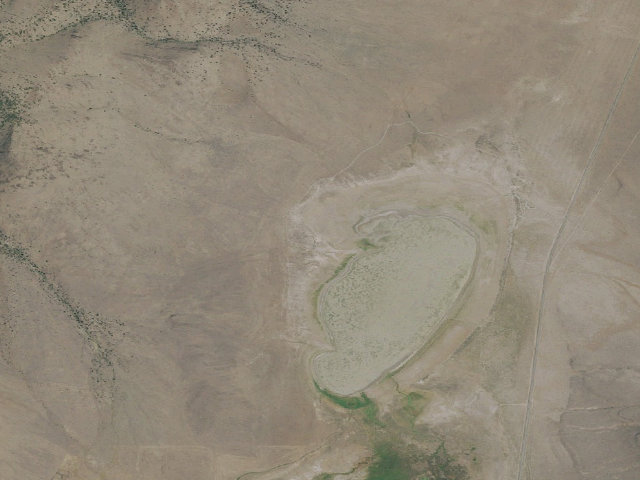 Aerial image of Mann Lake Campground