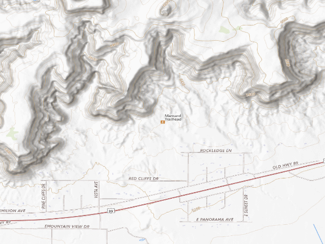 USGS topographic map of Mansard Trail