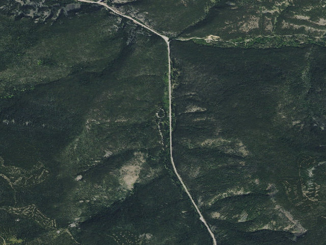 Aerial image of Many Pines Campground