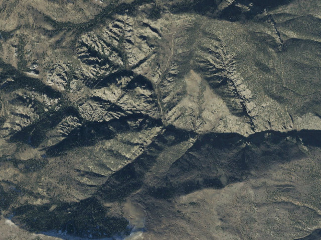 Aerial image of Maple Canyon Campground