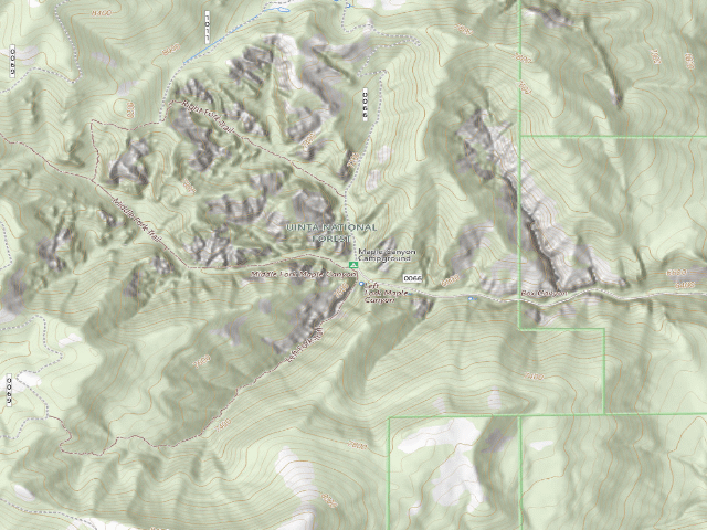 USGS topographic map of Maple Canyon Campground