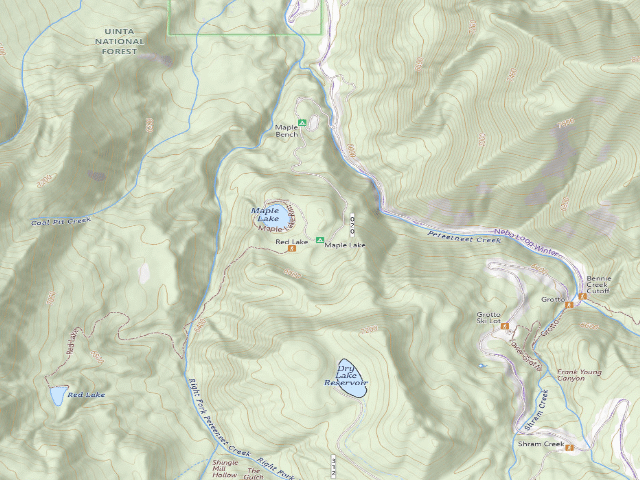USGS topographic map of Maple Lake