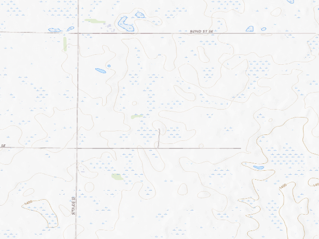 USGS topographic map of Maple River WMA (Dickey County)