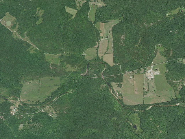 Aerial image of Marble Creek Campground