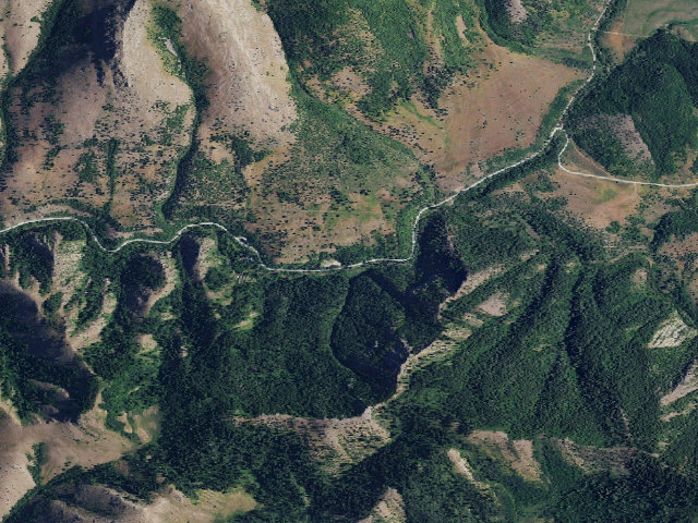 Aerial image of Marijuana Flat