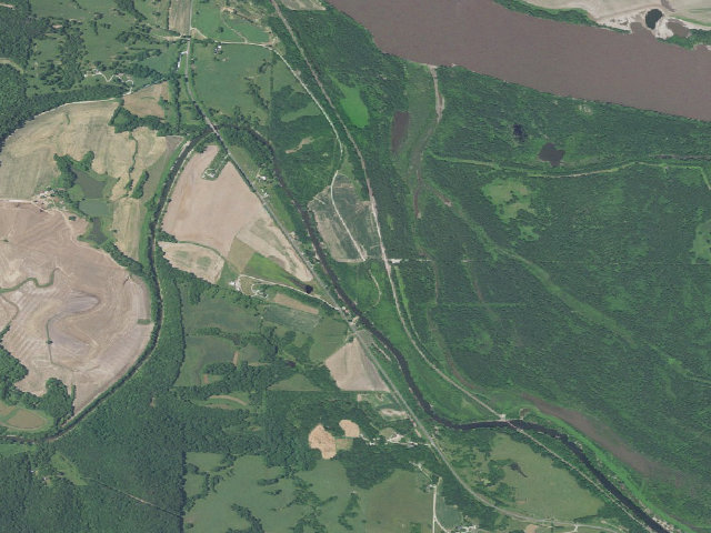 Aerial image of Marion Bottoms Conservation Area