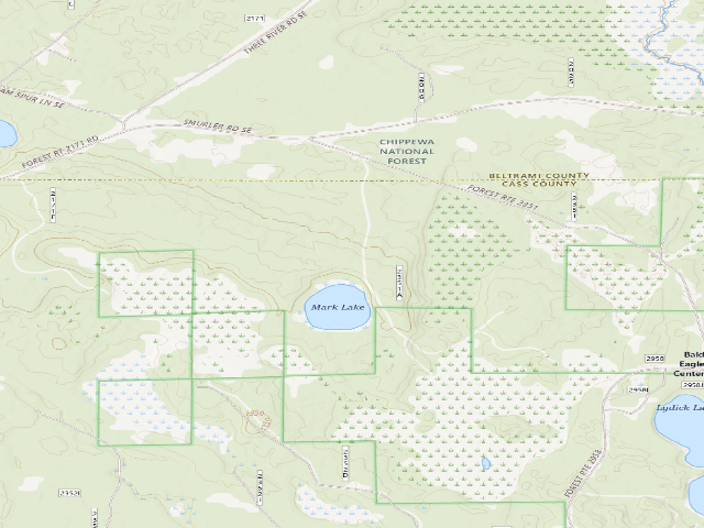 USGS topographic map of Mark Lake C27