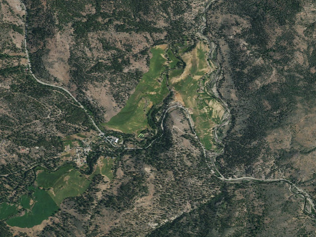 Aerial image of Markleeville Campground