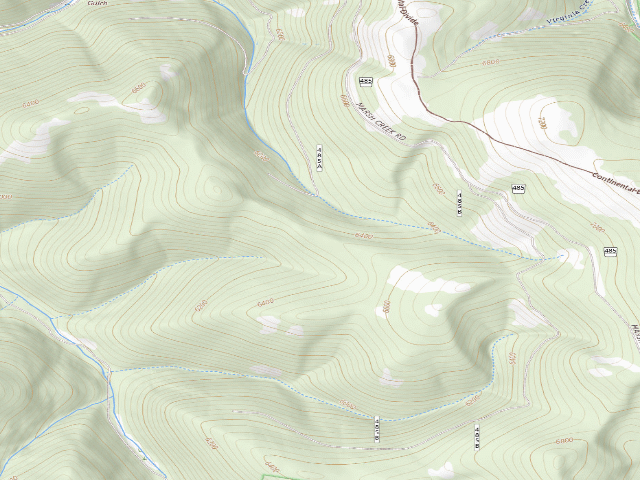 USGS topographic map of Marsh Crk Rd 485-0001A