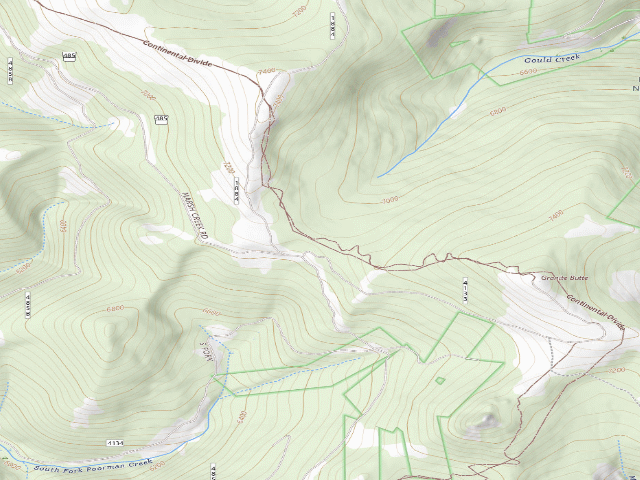 USGS topographic map of Marsh Crk Rd 485-004B