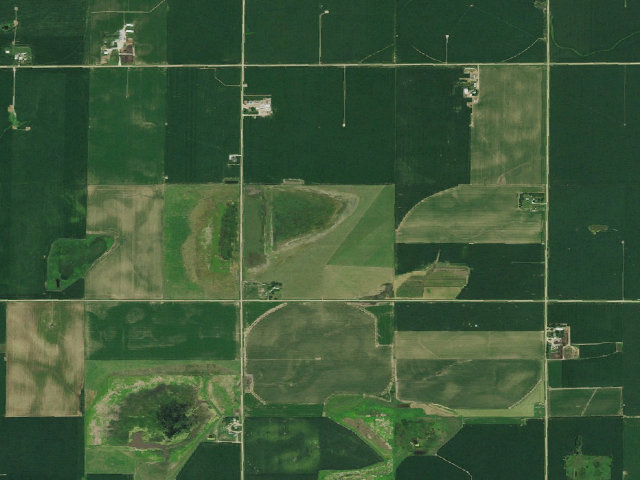 Aerial image of Marsh Duck WMA