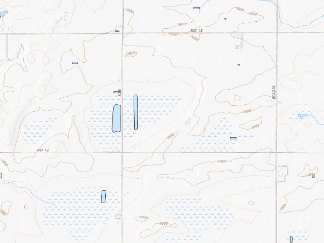 USGS topographic map of Marsh Duck WMA